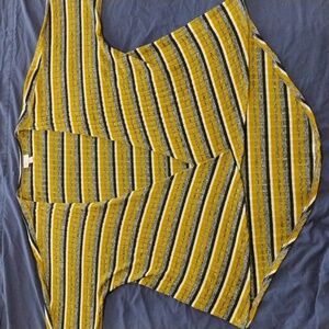 LuLaRoe Yellow and Black Striped Cardigan